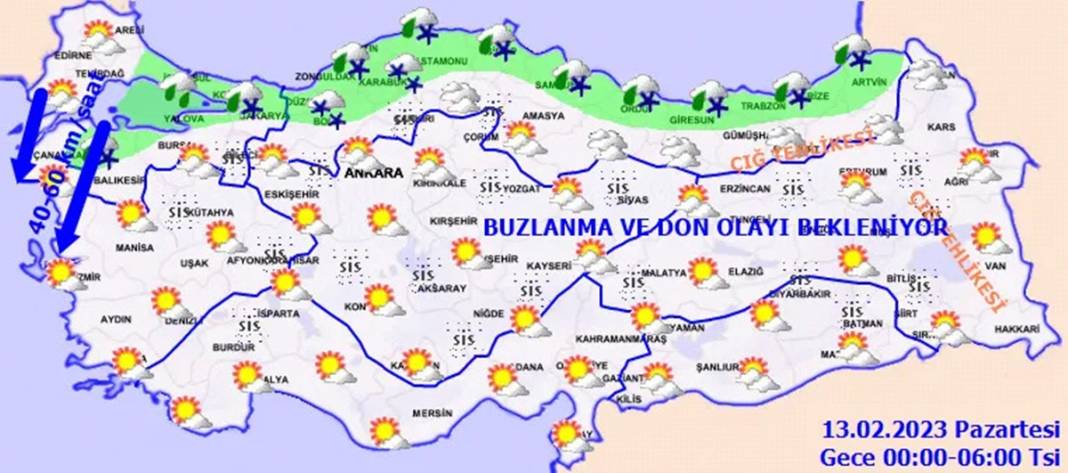 Depremin vurduğu 10 ilde buzlanma ve don tehlikesi! Meteoroloji detaylı hava durumu raporunu yayınladı 7